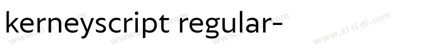 kerneyscript regular字体转换